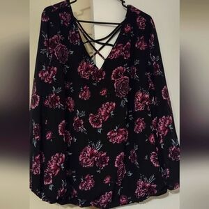Torrid Plus Size 3 Floral Blouse
